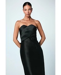 Coast Women's Bandeau Twill Bow Back Bridesmaids Dress