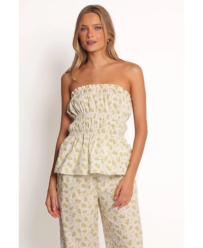 Petal and Pup Ruthie Strapless Top - Ditsy Floralal
