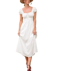 Cupshe Women's A Simple Thing White Midi Beach Dress
