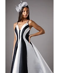 Coast Women's Midi Contrast Panel Dress