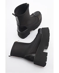 Prologue Shoes Bray Patent Chunky Boot (Women)