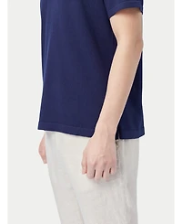 Gobi Cashmere Men's Cotton Silk Cashmere Blend Polo Shirt