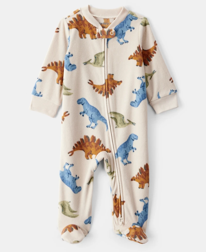 Carter's Baby Boys Dinosaur Zip-Up Sleep and Play Coverall