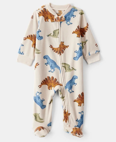 Carter's Baby Boys Dinosaur Zip-Up Sleep and Play Coverall