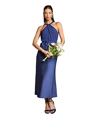 Oasis Women's Satin Halter Neck Bridesmaid Dress