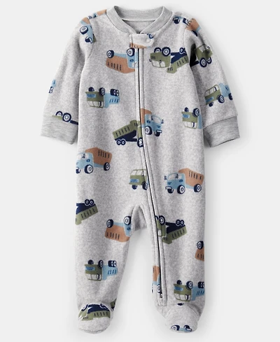 Carter's Baby Boys Construction Truck Zip-Up Sleep and Play Coverall