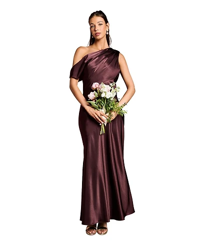 Coast Women's Satin One Shoulder Fishtail Maxi Dress