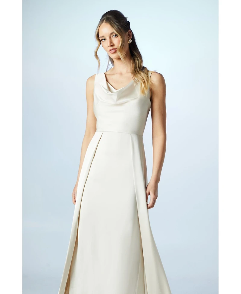 Coast Sleeveless Cowl Neck Bridesmaid Dress