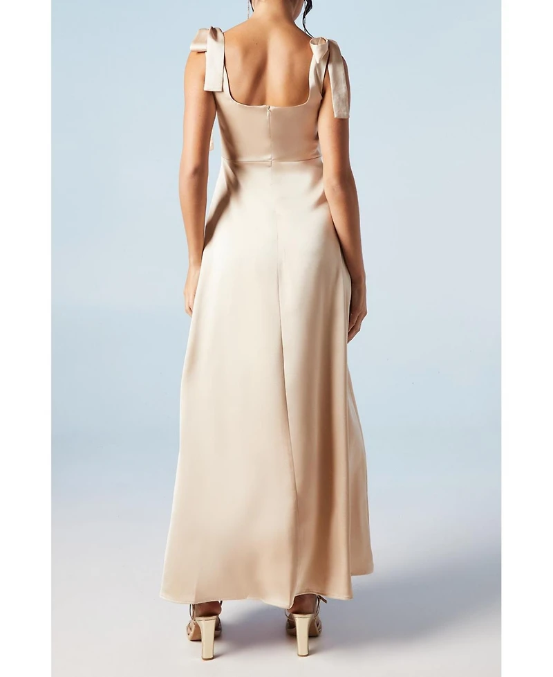 Oasis Women's Satin Midi Bridesmaid Dress