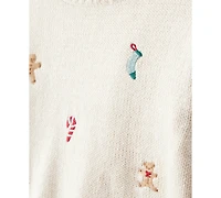 Carter's Baby Boys Printed Sweater and Pants, 2-Piece Set