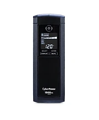 CyberPower CP1500AVRLCDTAA 1500VA/900W Simulated Sinewave Intelligent LCD Mini-Tower Ups System, Taa Compliant, Black