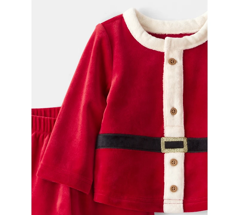 Carter's Baby Boys or Girls Santa Holiday Top and Pants, 2-Piece Set