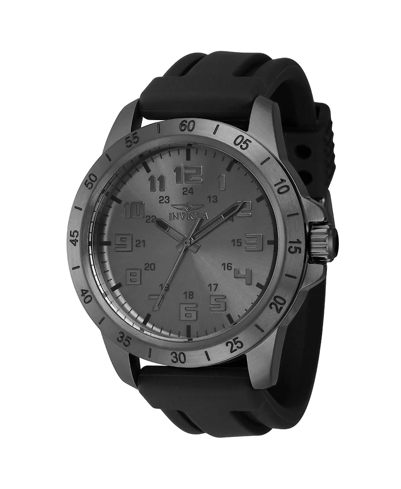 Invicta Men's Pro Diver Quartz 3 Hand Grey Dial Watch
