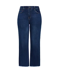City Chic Women's Harley Fit Aliya Wide Leg Jean