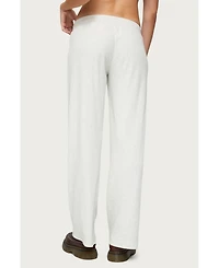 Edikted Women's Cicilia Straight Leg Ribbed Pants