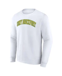Fanatics Men's White Suny Brockport Golden Eagles Short Name Pullover Sweatshirt