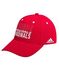 Adidas Men's Red Louisville Cardinals Seasonal Half Font Adjustable Hat