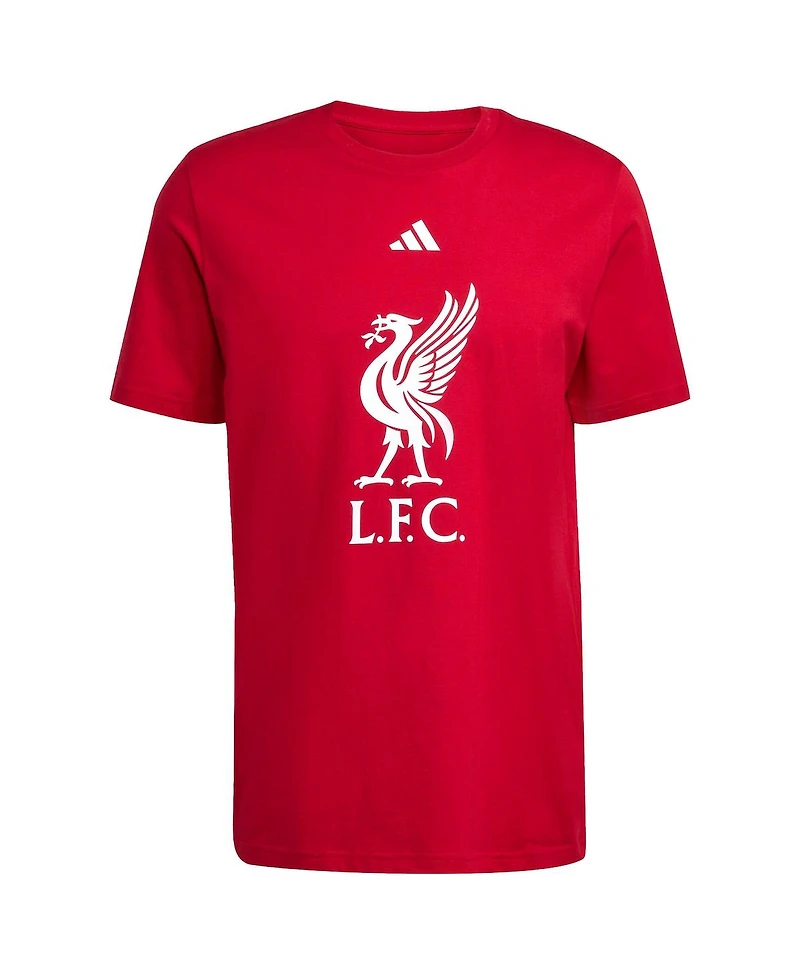 Adidas Men's Red Liverpool Dna Graphic T-Shirt