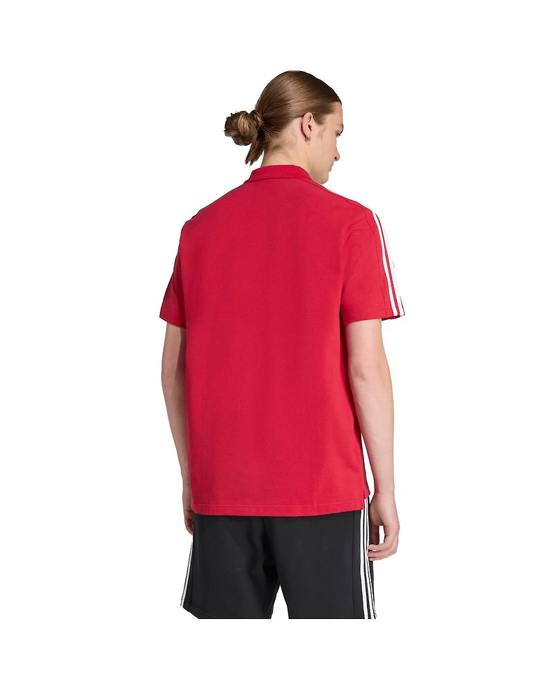 Adidas Men's Red Liverpool Dna Polo
