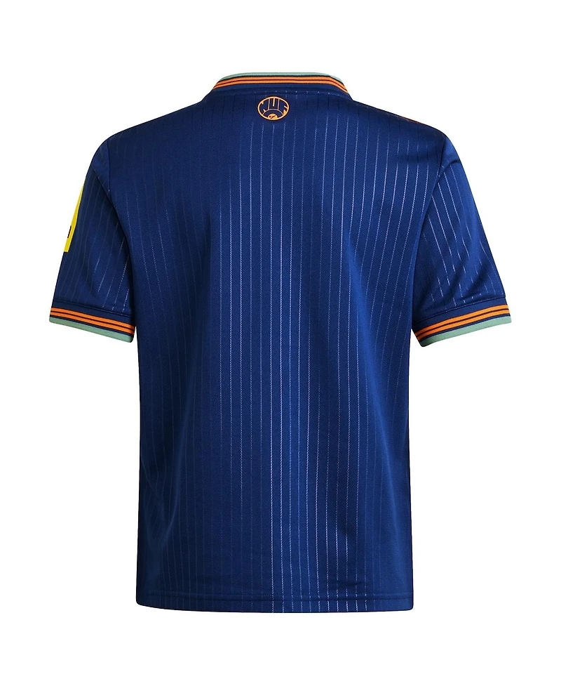 adidas Big Boys and Girls Blue Newcastle United 2025/26 Third Replica Jersey