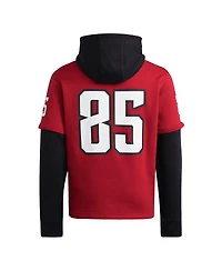 Adidas Men's Red Nc State Wolfpack Jersey Pullover Hoodie