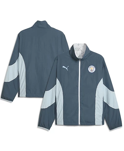 Puma x Kid Super Men's Gray Manchester City 2025 Fifa Club World Cup Reversible Full-Zip Jacket