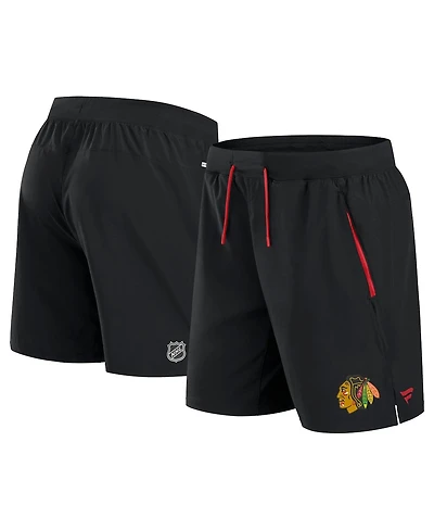 Fanatics Men's Black Chicago Blackhawks Authentic Pro Rink Performance Shorts