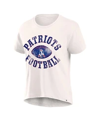 Fanatics Women's Cream New England Patriots Football Home Fashion T-Shirt