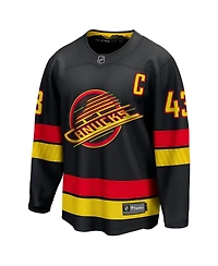Fanatics Men's Quinn Hughes Black Vancouver Canucks Alternate Breakaway Jersey