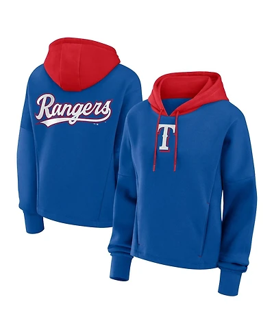 Fanatics Women's Royal Texas Rangers Oversized Legacy Favorite Spectator Pullover Hoodie