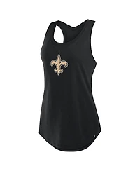 Fanatics Women's Black New Orleans Saints Iron Fan Tank Top