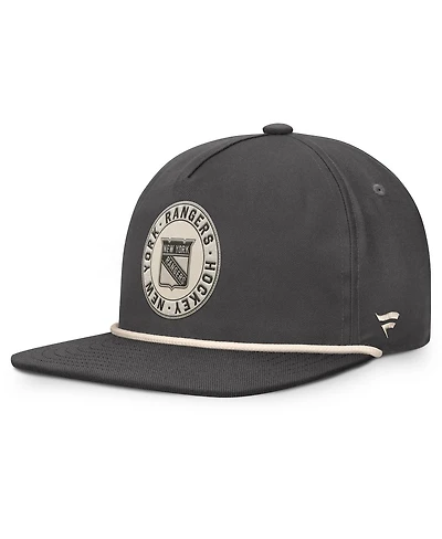 Fanatics Men's Charcoal New York Rangers Closer Adjustable Hat