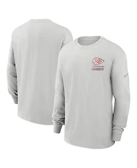 Nike Men's Gray Kansas City Chiefs Essential Heavy Max90 Long Sleeve T-Shirt
