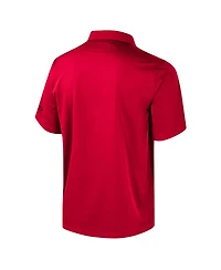 Colosseum Men's Scarlet Nebraska Huskers Strike Bowling Button-Up Shirt
