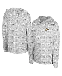 Colosseum Big Boys and Girls Black Purdue Boilermakers All-Over Print Hoodie
