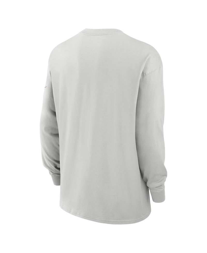 Nike Men's Gray San Francisco 49ers Essential Heavy Max90 Long Sleeve T-Shirt