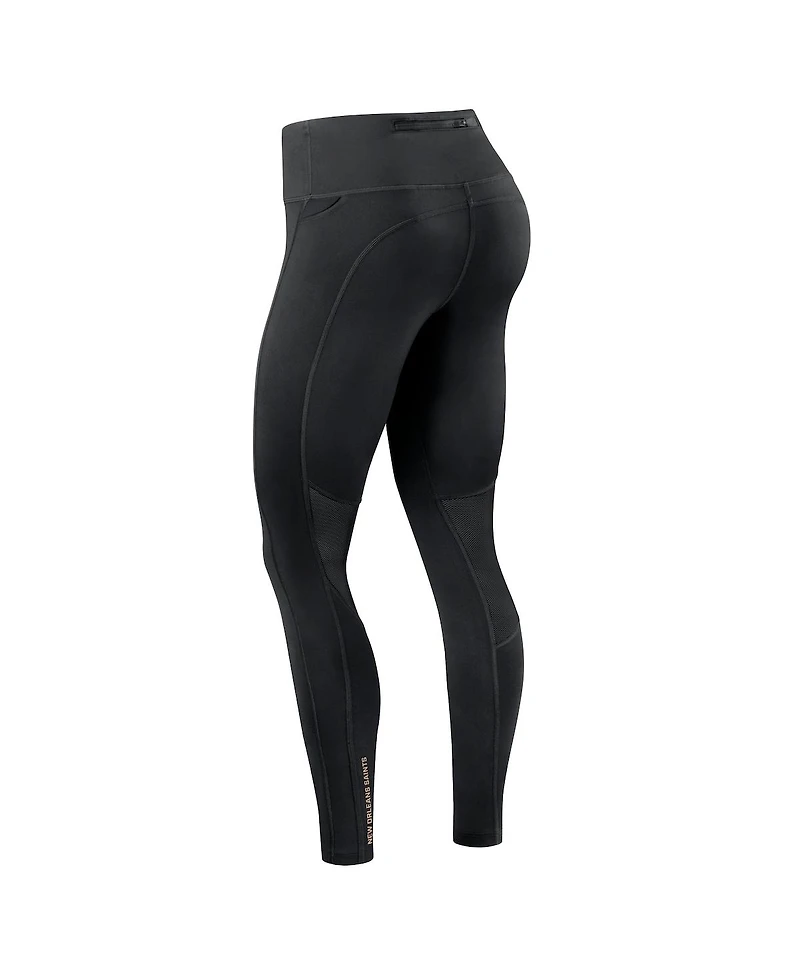 Nike Women's Black New Orleans Saints Primetime Epic Fast Performance Leggings