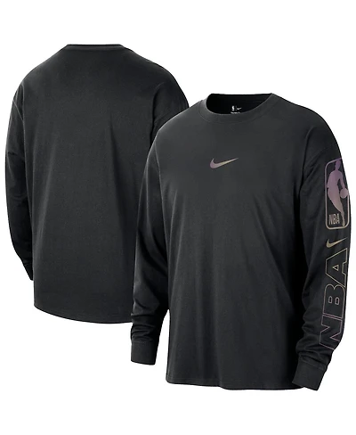 Nike Men's Black Nba Team 31 Max90 Long Sleeve T-Shirt