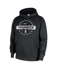 Nike Men's Black Oklahoma City Thunder 2025/26 Authentic Practice Club Pullover Hoodie