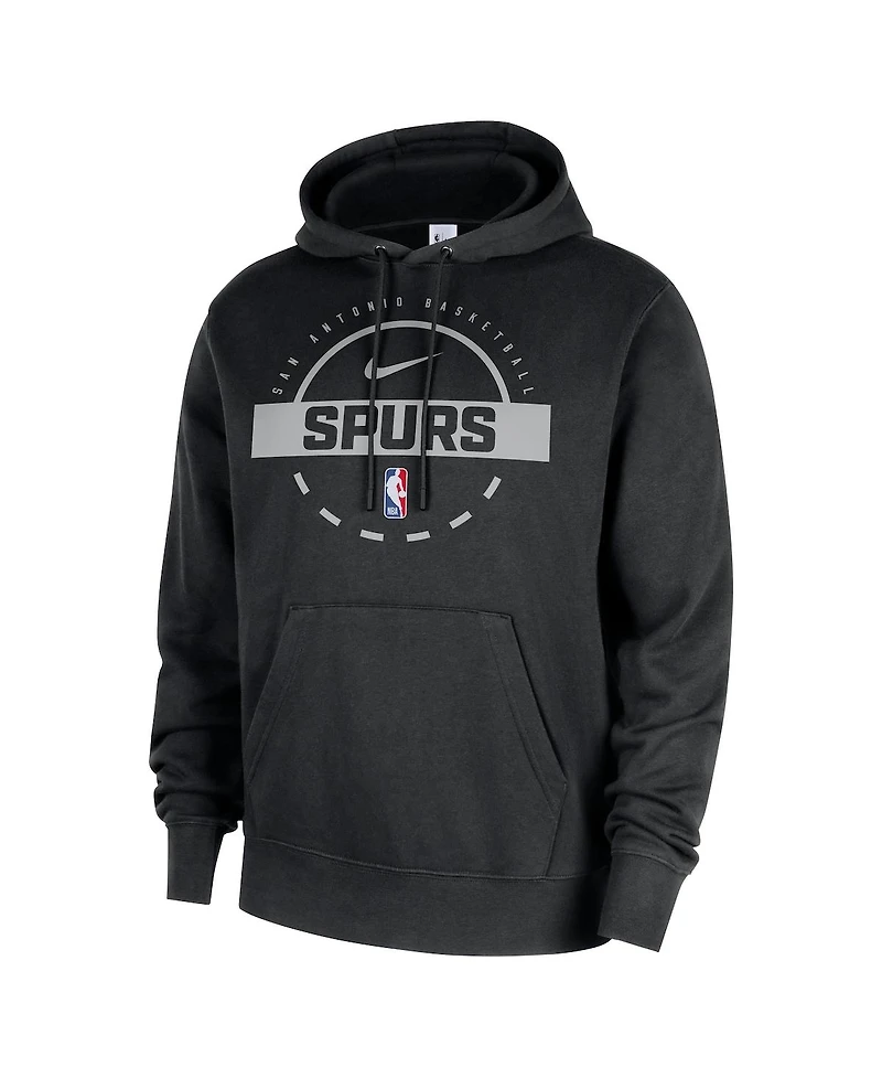 Nike Men's Black San Antonio Spurs 2025/26 Authentic Practice Club Pullover Hoodie