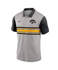 Nike Men's Gray/Black Iowa Hawkeyes Vapor Performance Polo Shirt
