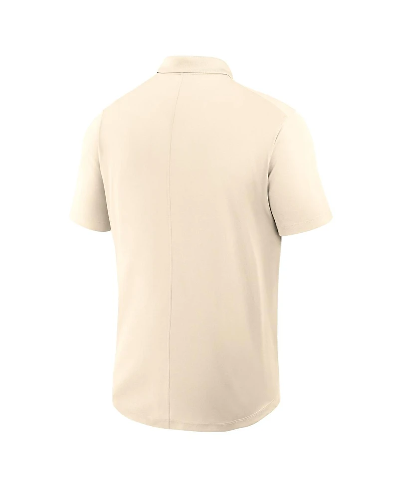 Nike Men's Tan West Virginia Mountaineers Primary Logo Victory Performance Polo Shirt
