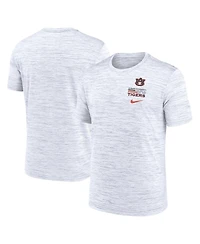 Nike Men's White Auburn Tigers Velocity Stacked Dri-fit T-Shirt