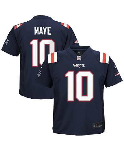 Nike Preschool Drake Maye Navy New England Patriots Player Game Jersey