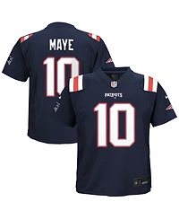 Nike Preschool Drake Maye Navy New England Patriots Player Game Jersey