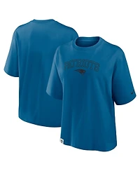 Nike Women's Blue New England Patriots Glory Arch Boxy T-Shirt