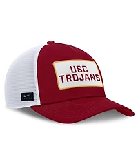 Nike Men's Cardinal/White Usc Trojans 2025 On-field Rise Patch Trucker Adjustable Hat