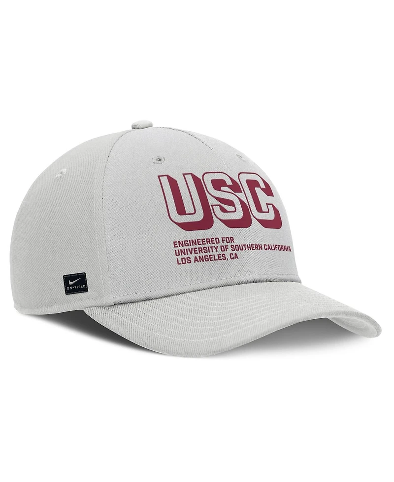Nike Men's Gray Usc Trojans 2025 Sideline Dust Pinched Rise Adjustable Hat