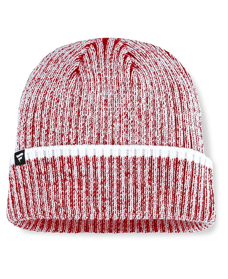 Fanatics Men's Scarlet/White Nebraska Huskers Haze Cuffed Knit Hat