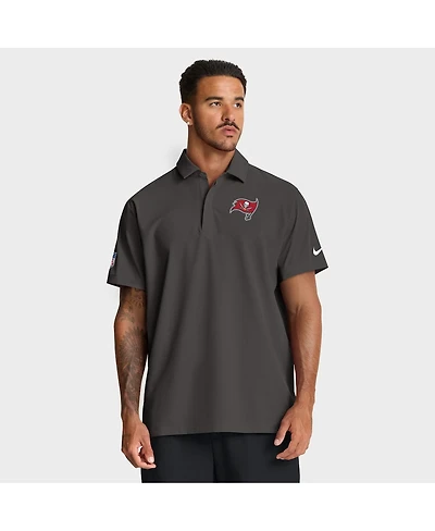 Nike Men's Pewter Tampa Bay Buccaneers Sideline City Pride Woven Performance Polo